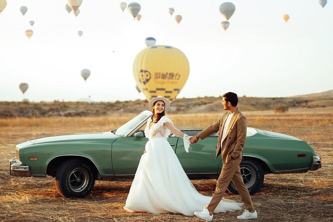 Visite en voiture classique en Cappadoce avec soirée champagne