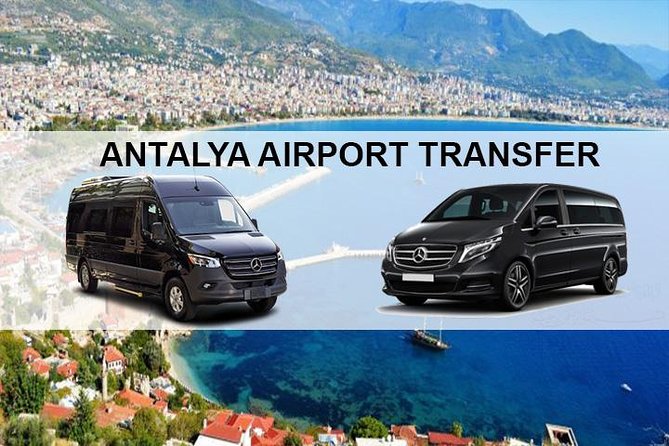 Transferts AYT de l'aéroport d'Antalya vers les hôtels du centre-ville d'Antalya