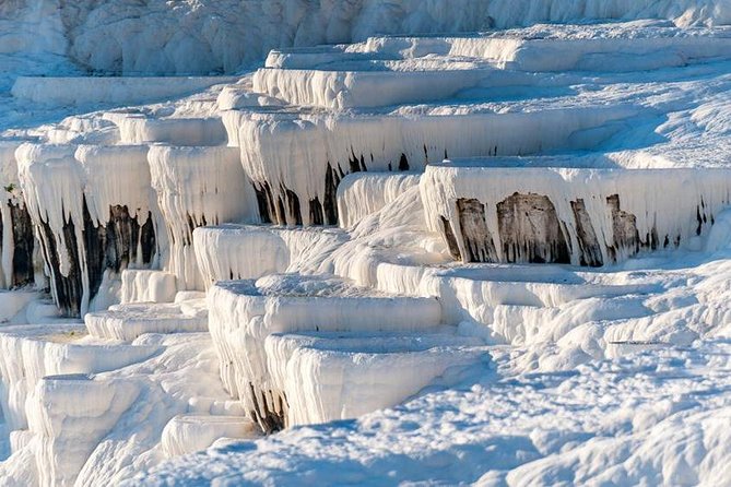 Sources chaudes de Pamukkale d'une journée et ville antique de Hiérapolis depuis Side