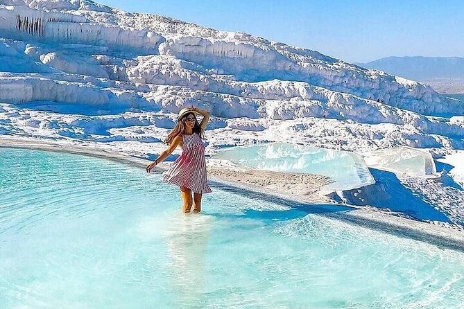 Visite guidée privée de Pamukkale depuis les hôtels de Kusadasi / Selcuk