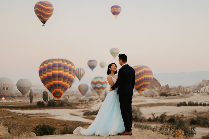 Séance photo professionnelle en Cappadoce - Au lever du soleil avec des montgolfières