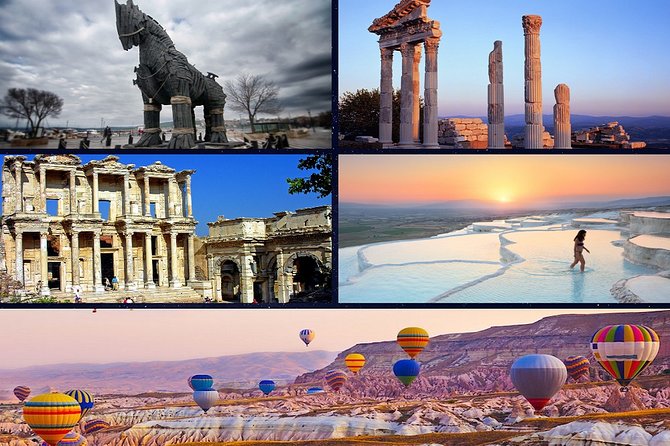 Circuit de 6 jours en Turquie en Cappadoce, Ephèse, Pamukkale, Gallipoli, Troy Tour