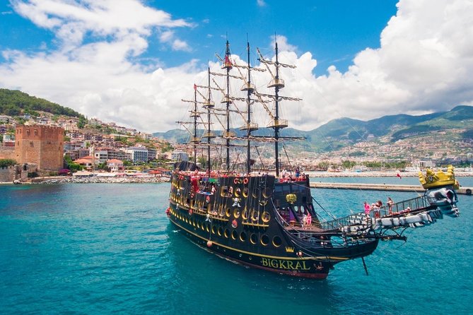 de Side: excursion en bateau pirates et temps libre à Alanya