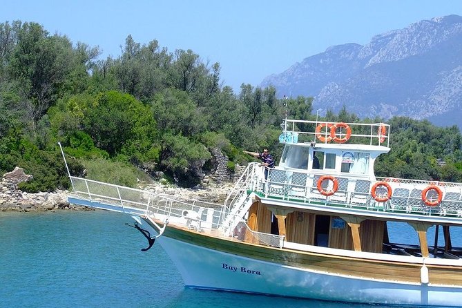 Excursion en bateau sur l'île de Cléopâtre, déjeuner et boissons non alcoolisées inclus, depuis Marmaris